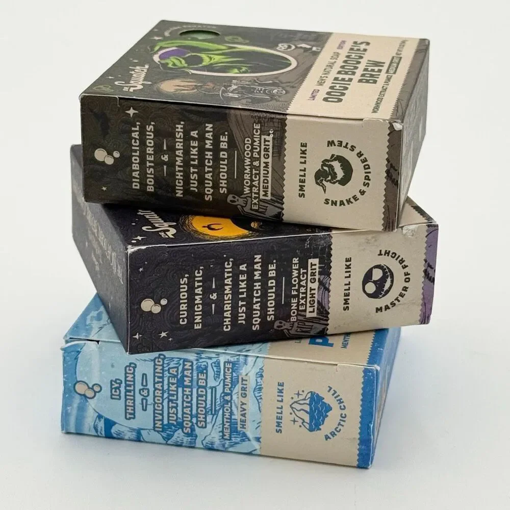 Dr. Squatch Limited Edition Lot of 3 Bar Soaps: Polar Rush Skellington’s Suds Oo